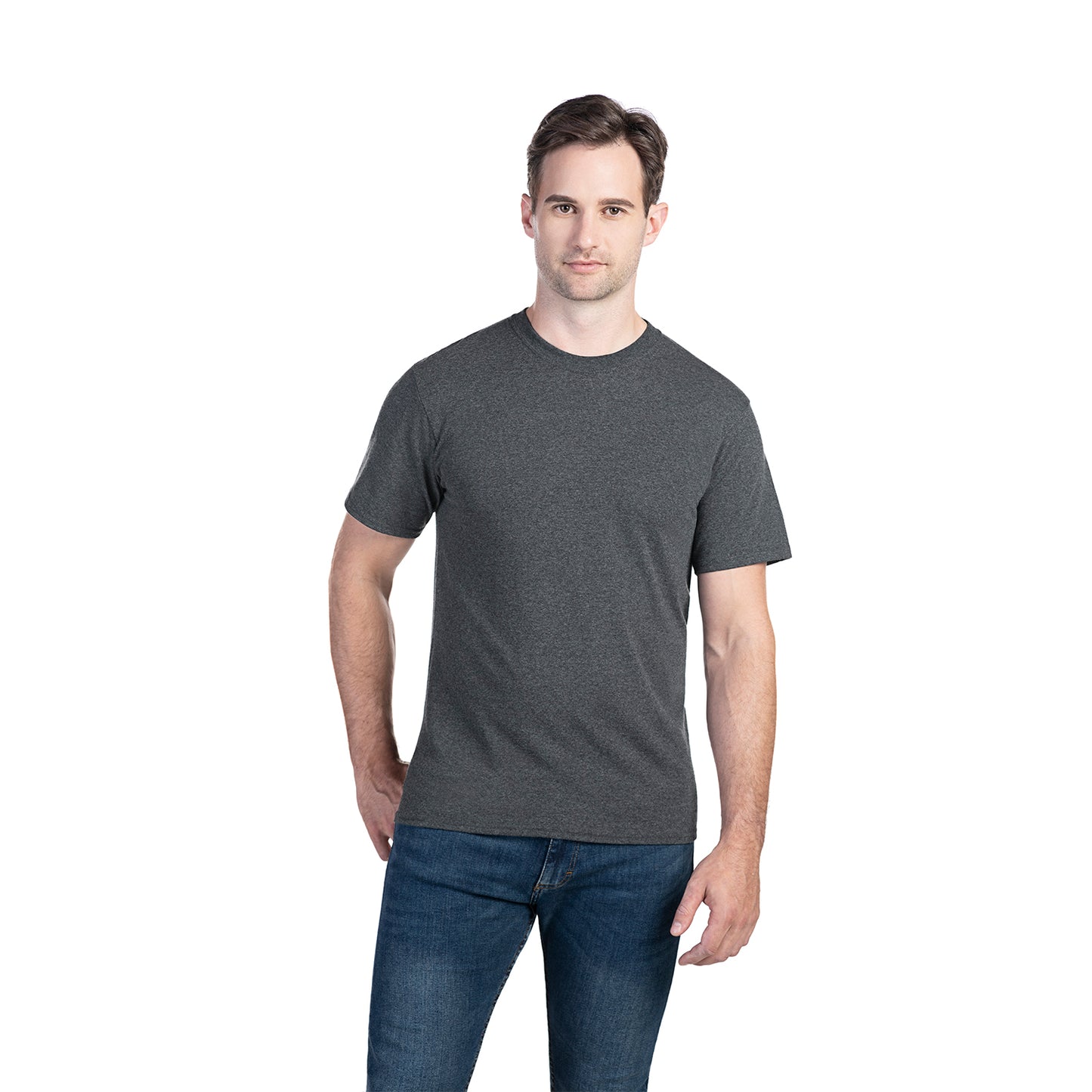 Adult RING SPUN Combed Cotton Crewneck T-Shirt