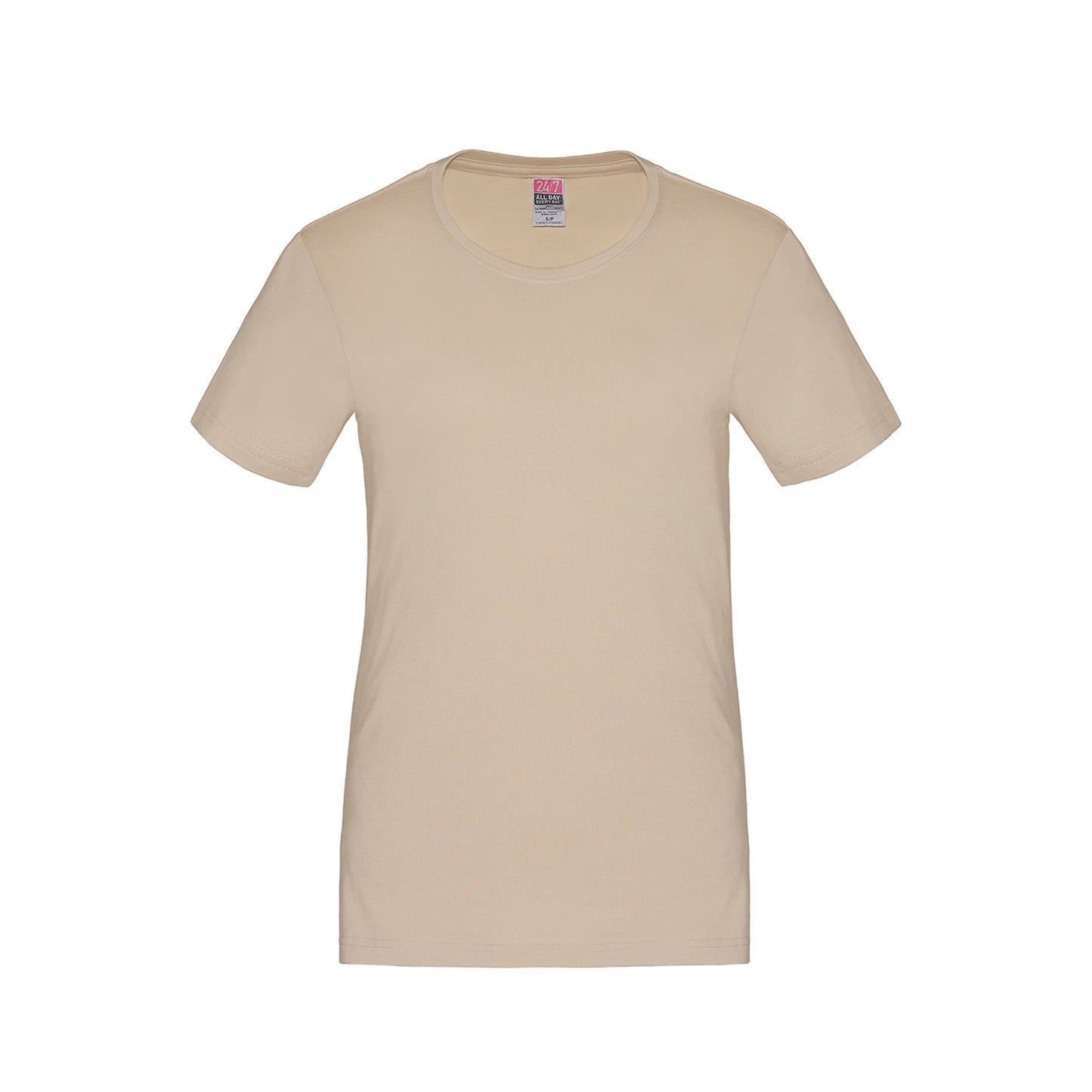 Ladies RING SPUN Combed Cotton Crewneck T-Shirt 2XL - CSW 24/7