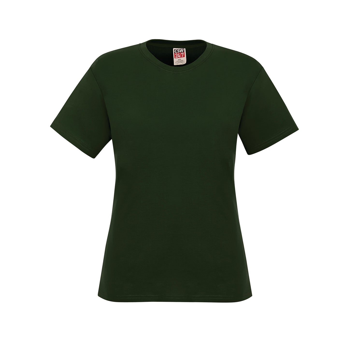 Ladies RING SPUN Combed Cotton Crewneck T-Shirt 2XL - CSW 24/7