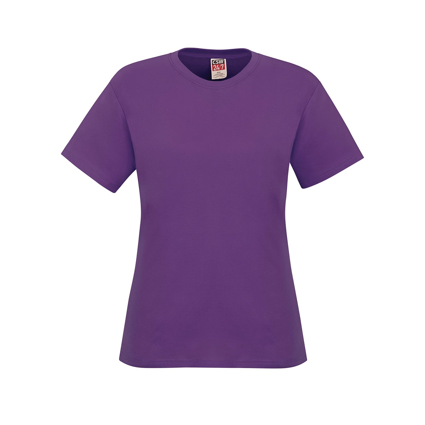 Ladies RING SPUN Combed Cotton Crewneck T-Shirt 2XL - CSW 24/7