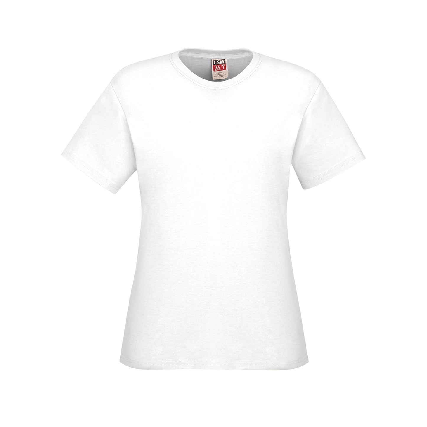 Ladies RING SPUN Combed Cotton Crewneck T-Shirt 2XL - CSW 24/7