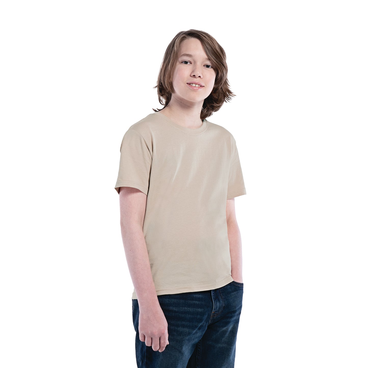 Youth RING SPUN Combed Cotton Crewneck T-Shirt