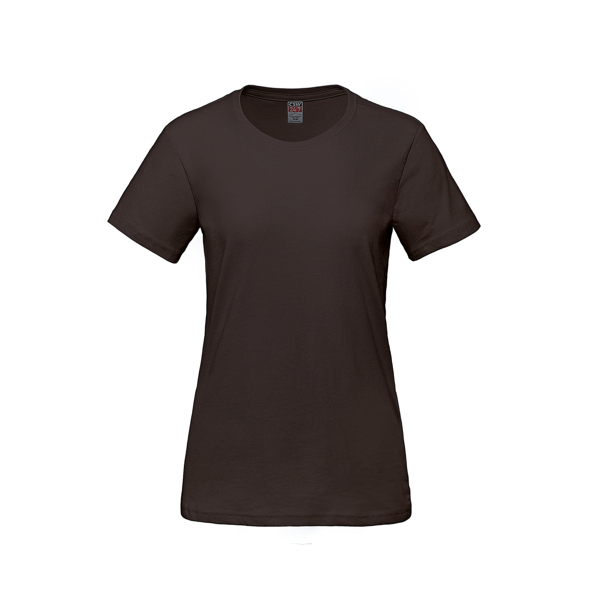 Ladies RING SPUN Combed Cotton Crewneck T-Shirt - CSW 24/7