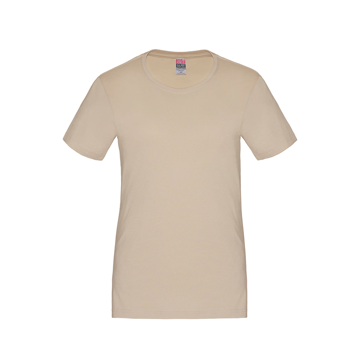 Ladies RING SPUN Combed Cotton Crewneck T-Shirt - CSW 24/7