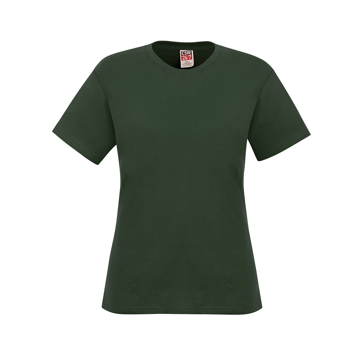 Ladies RING SPUN Combed Cotton Crewneck T-Shirt - CSW 24/7