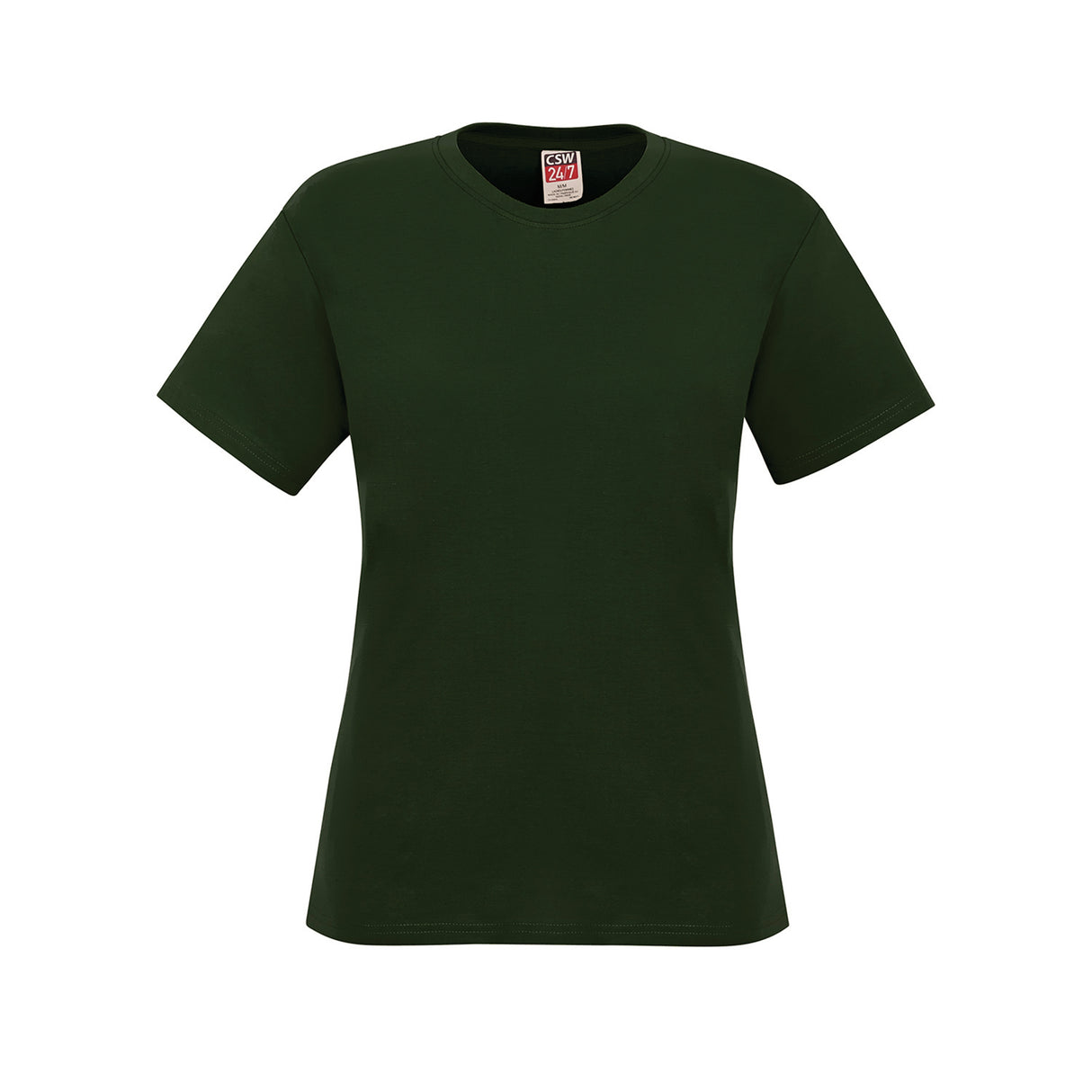 Ladies RING SPUN Combed Cotton Crewneck T-Shirt - CSW 24/7