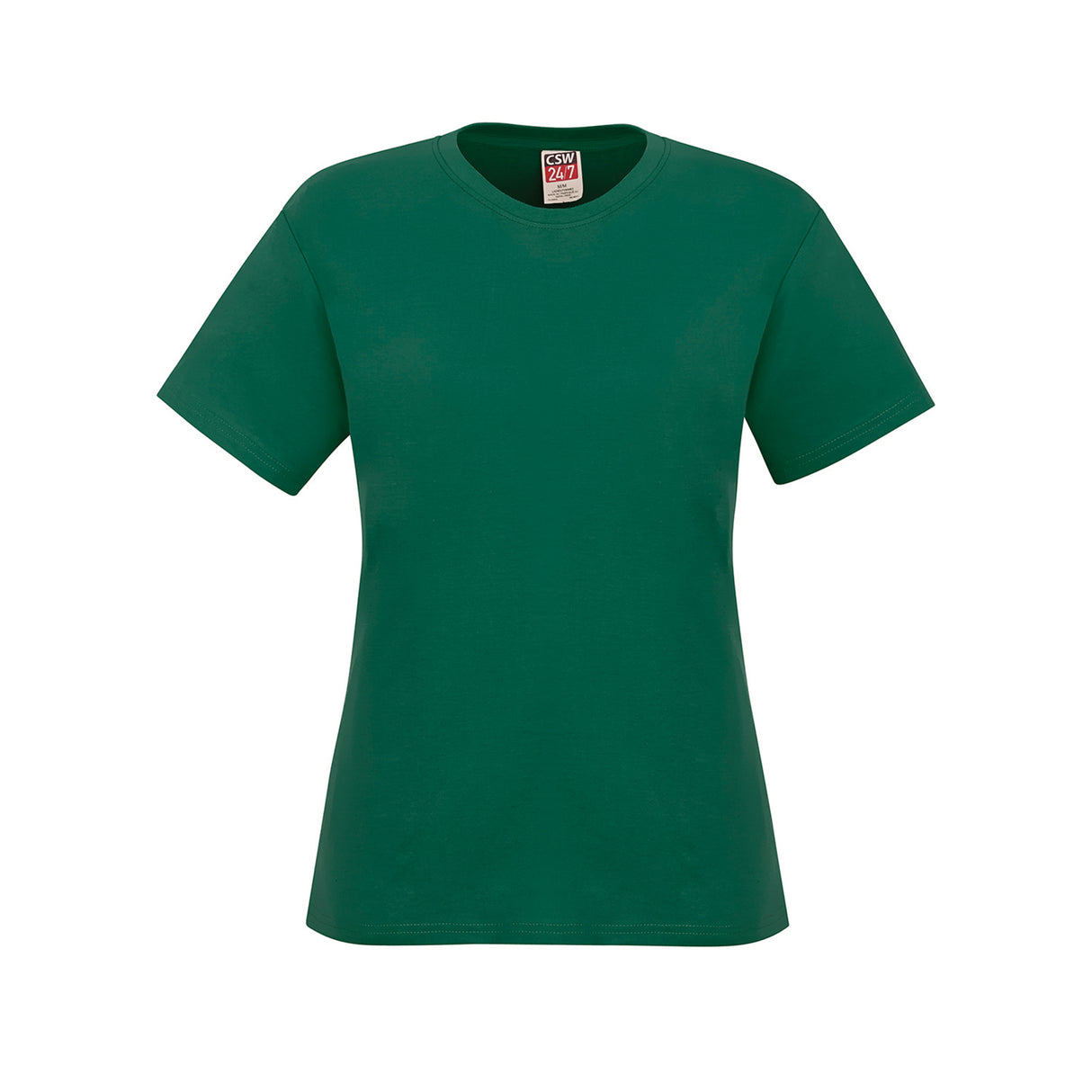 Ladies RING SPUN Combed Cotton Crewneck T-Shirt - CSW 24/7
