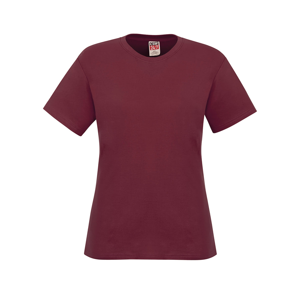 Ladies RING SPUN Combed Cotton Crewneck T-Shirt - CSW 24/7