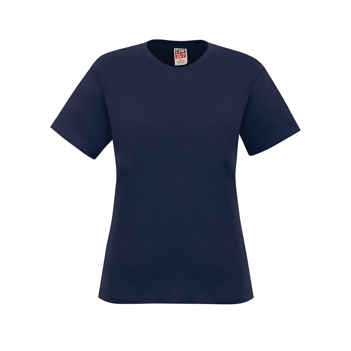 Ladies RING SPUN Combed Cotton Crewneck T-Shirt - CSW 24/7