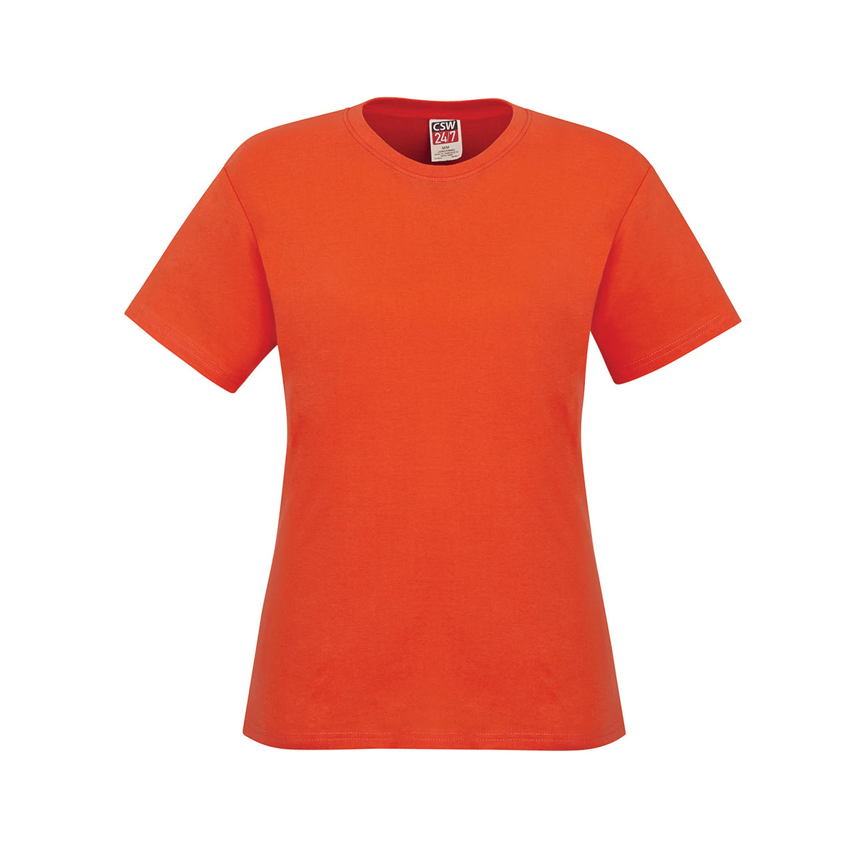 Ladies RING SPUN Combed Cotton Crewneck T-Shirt - CSW 24/7