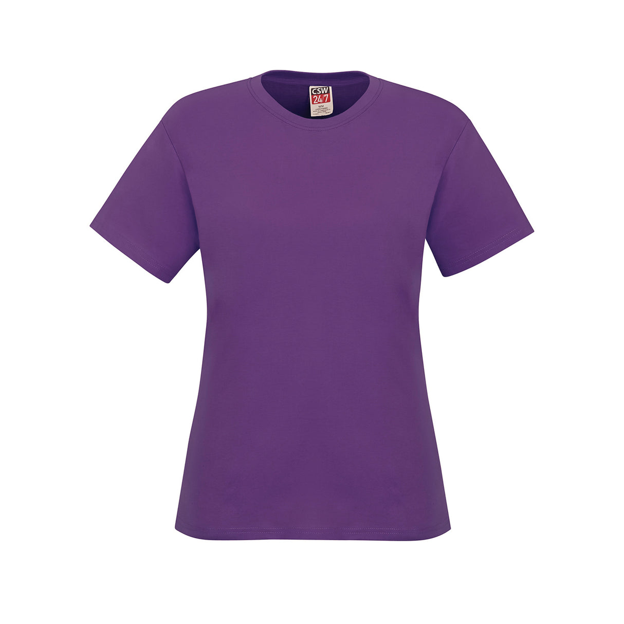 Ladies RING SPUN Combed Cotton Crewneck T-Shirt - CSW 24/7