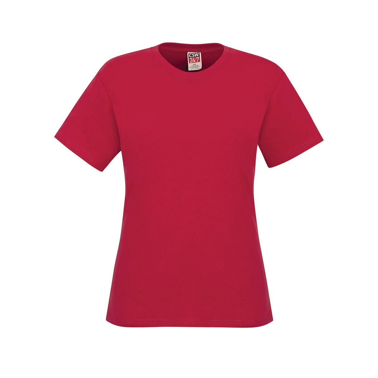 Ladies RING SPUN Combed Cotton Crewneck T-Shirt - CSW 24/7