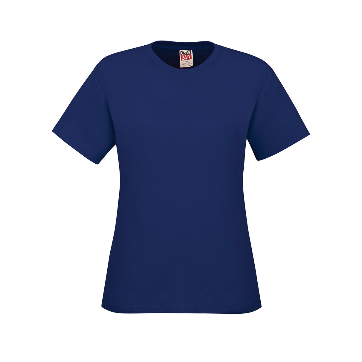 Ladies RING SPUN Combed Cotton Crewneck T-Shirt - CSW 24/7