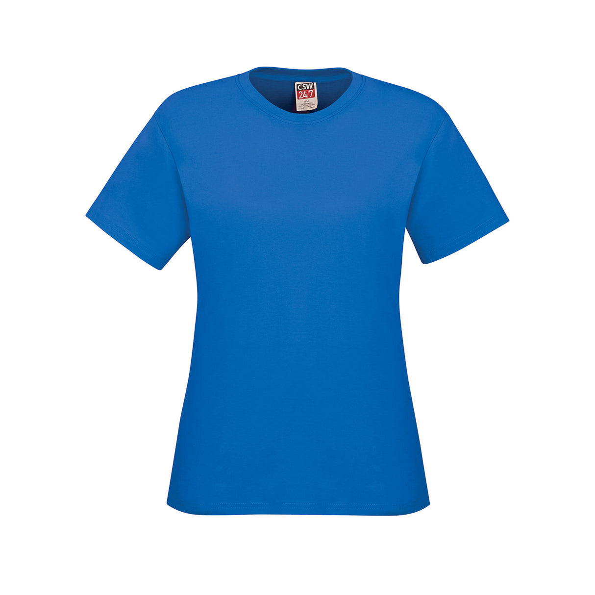 Ladies RING SPUN Combed Cotton Crewneck T-Shirt - CSW 24/7